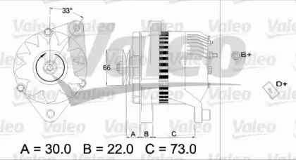 436114 VALEO Генератор