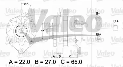436247 VALEO Генератор