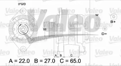 436275 VALEO Генератор