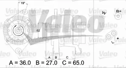 436276 VALEO Генератор