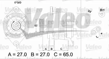 436279 VALEO Генератор