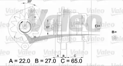 436316 VALEO Генератор