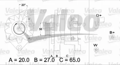 436371 VALEO Генератор