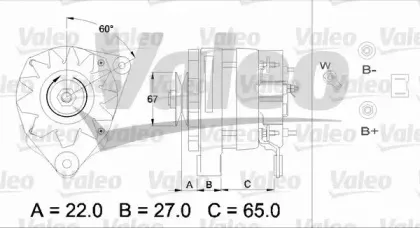 436464 VALEO Генератор