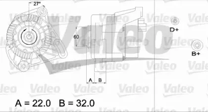 436481 VALEO Генератор