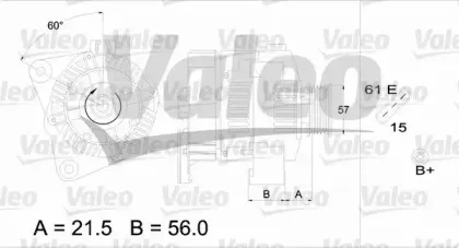 436607 VALEO Генератор