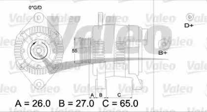 436635 VALEO Генератор