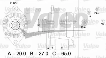 436648 VALEO Генератор