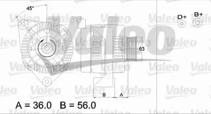 436668 VALEO Генератор