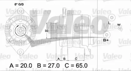 436733 VALEO Генератор