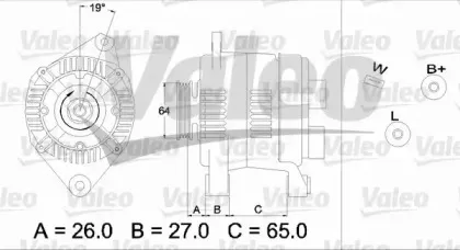 436740 VALEO Генератор