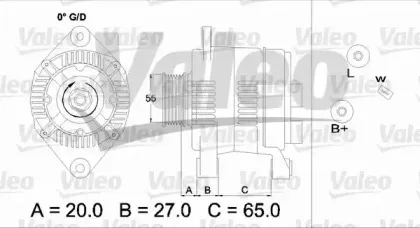 437140 VALEO Генератор