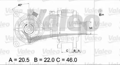 437193 VALEO Генератор