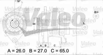 437205 VALEO Генератор