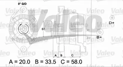 437207 VALEO Генератор