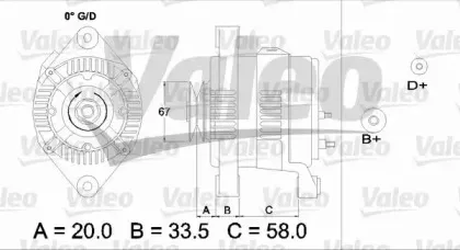 437211 VALEO Генератор