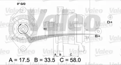 437212 VALEO Генератор