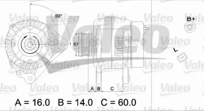 437340 VALEO Генератор