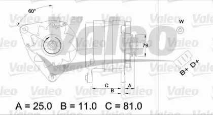 437379 VALEO Генератор