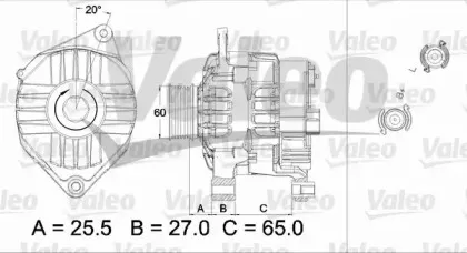 437431 VALEO Генератор