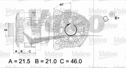 437457 VALEO Генератор