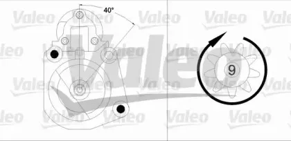458190 VALEO Стартер