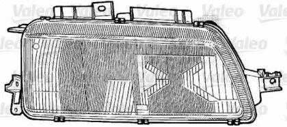 086697 VALEO Рассеиватель, основная фара