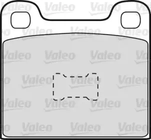598098 VALEO Комплект тормозных колодок, дисковый тормоз