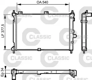 231022 VALEO Радиатор, охлаждение двигателя
