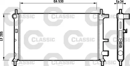 231735 VALEO Радиатор, охлаждение двигателя