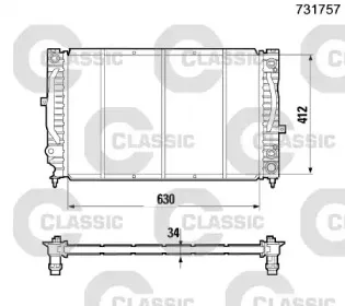 231757 VALEO Радиатор, охлаждение двигателя