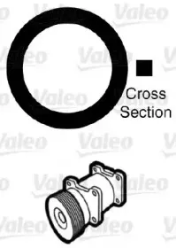 509771 VALEO Прокладка, трубопровод охлаждаю