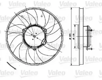 696083 VALEO Вентилятор, охлаждение двигателя