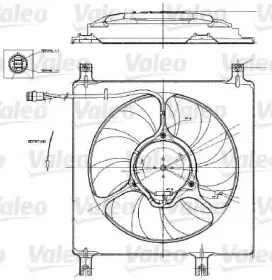 698552 VALEO Вентилятор, охлаждение двигателя