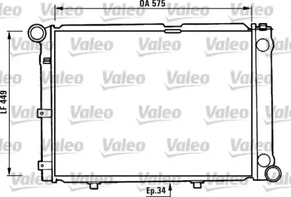 730344 VALEO Радиатор, охлаждение двигателя