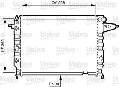 730396 VALEO Радиатор, охлаждение двигателя