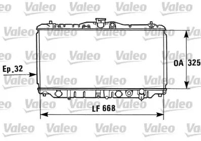 730430 VALEO Радиатор, охлаждение двигателя
