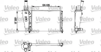 730976 VALEO Радиатор, охлаждение двигателя
