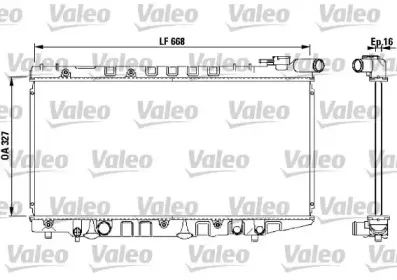 731106 VALEO Радиатор, охлаждение двигателя