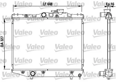 731124 VALEO Радиатор, охлаждение двигателя