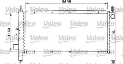 731215 VALEO Радиатор, охлаждение двигателя