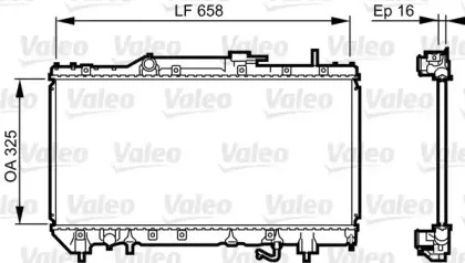 731685 VALEO Радиатор, охлаждение двигателя