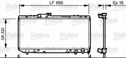 731696 VALEO Радиатор, охлаждение двигателя