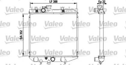731853 VALEO Радиатор, охлаждение двигателя