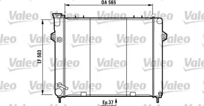 732713 VALEO Радиатор, охлаждение двигателя