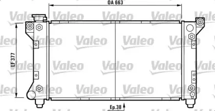 732778 VALEO Радиатор, охлаждение двигателя
