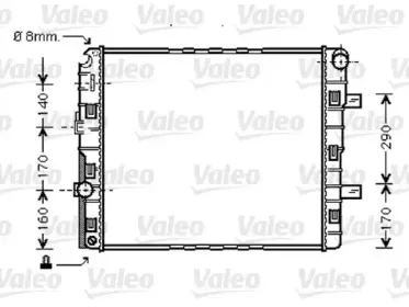 733422 VALEO Радиатор, охлаждение двигателя