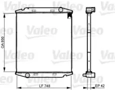 733510 VALEO Радиатор, охлаждение двигателя
