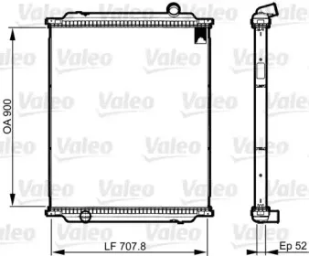 733517 VALEO Радиатор, охлаждение двигателя