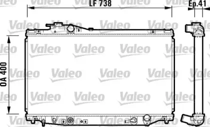 734175 VALEO Радиатор, охлаждение двигателя